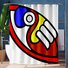 Pedernal Art Circle Sign Shower Curtain 60  X 72  (medium)  by Mariart