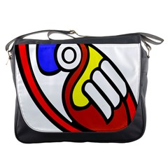 Pedernal Art Circle Sign Messenger Bags by Mariart