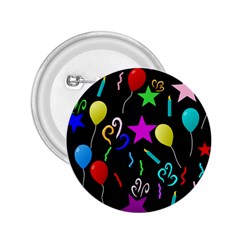 Party Pattern Star Balloon Candle Happy 2 25  Buttons