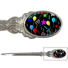 Party Pattern Star Balloon Candle Happy Letter Openers by Mariart