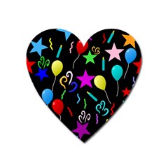 Party Pattern Star Balloon Candle Happy Heart Magnet