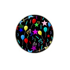 Party Pattern Star Balloon Candle Happy Hat Clip Ball Marker (4 Pack)