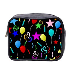 Party Pattern Star Balloon Candle Happy Mini Toiletries Bag 2-side