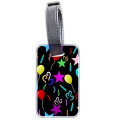 Party Pattern Star Balloon Candle Happy Luggage Tags (two Sides)