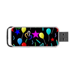 Party Pattern Star Balloon Candle Happy Portable Usb Flash (one Side) by Mariart