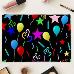 Party Pattern Star Balloon Candle Happy Cosmetic Bag (xxl) 