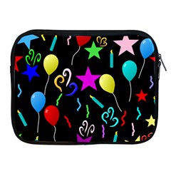 Party Pattern Star Balloon Candle Happy Apple Ipad 2/3/4 Zipper Cases by Mariart