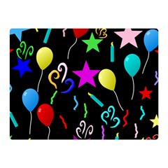 Party Pattern Star Balloon Candle Happy Double Sided Flano Blanket (mini)  by Mariart