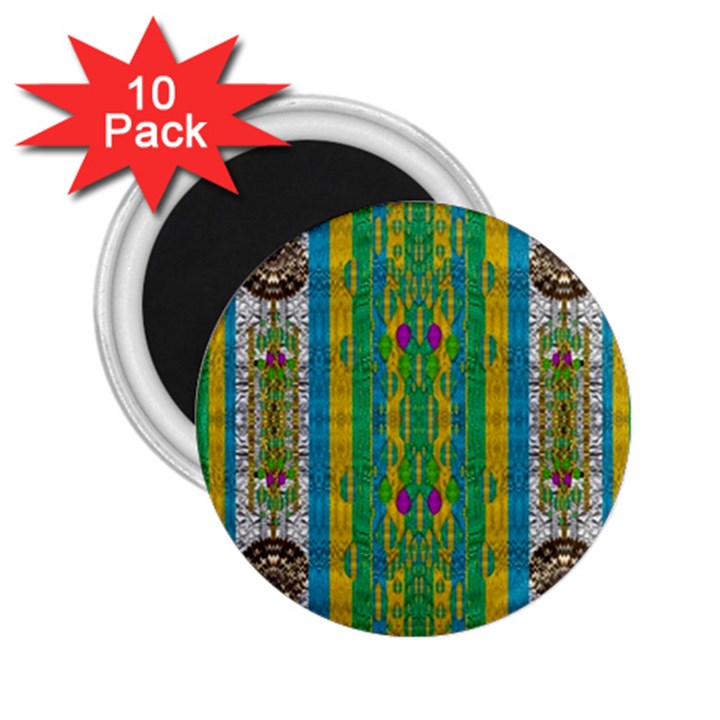 Rainbows Rain In The Golden Mangrove Forest 2.25  Magnets (10 pack) 