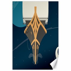 Planetary Resources Exploration Asteroid Mining Social Ship Canvas 24  x 36 