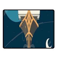 Planetary Resources Exploration Asteroid Mining Social Ship Fleece Blanket (Small)