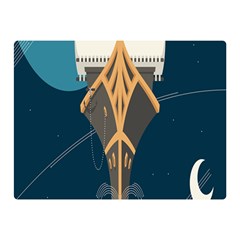 Planetary Resources Exploration Asteroid Mining Social Ship Double Sided Flano Blanket (Mini) 