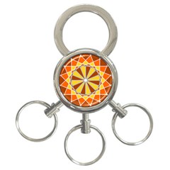 Ornaments Art Line Circle 3-ring Key Chains by Mariart