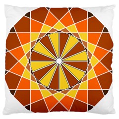 Ornaments Art Line Circle Large Flano Cushion Case (one Side) by Mariart