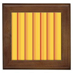 Red Orange Lines Back Yellow Framed Tiles