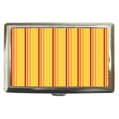 Red Orange Lines Back Yellow Cigarette Money Cases by Mariart