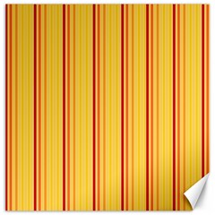 Red Orange Lines Back Yellow Canvas 12  X 12  