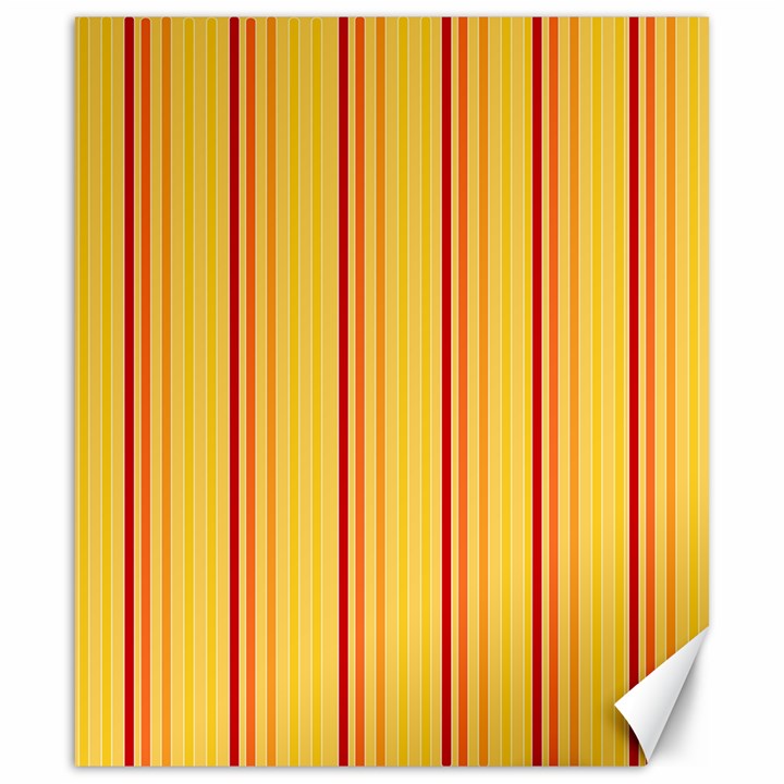 Red Orange Lines Back Yellow Canvas 20  x 24  