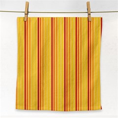 Red Orange Lines Back Yellow Face Towel