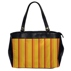 Red Orange Lines Back Yellow Office Handbags by Mariart