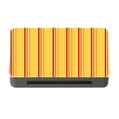 Red Orange Lines Back Yellow Memory Card Reader With Cf by Mariart