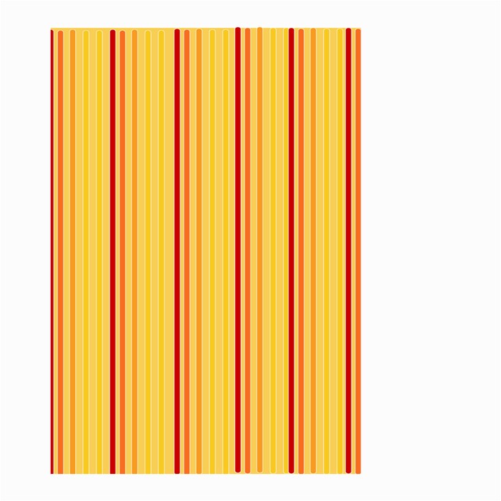 Red Orange Lines Back Yellow Small Garden Flag (Two Sides)