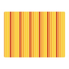 Red Orange Lines Back Yellow Double Sided Flano Blanket (mini) 