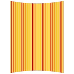 Red Orange Lines Back Yellow Back Support Cushion by Mariart