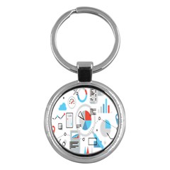 Science Mathematics Formula Key Chains (round)  by Mariart