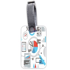 Science Mathematics Formula Luggage Tags (two Sides) by Mariart