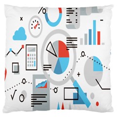 Science Mathematics Formula Large Cushion Case (one Side)