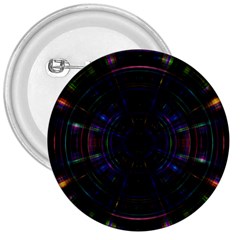 Psychic Color Circle Abstract Dark Rainbow Pattern Wallpaper 3  Buttons