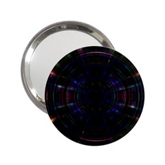 Psychic Color Circle Abstract Dark Rainbow Pattern Wallpaper 2 25  Handbag Mirrors by Mariart