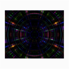 Psychic Color Circle Abstract Dark Rainbow Pattern Wallpaper Small Glasses Cloth (2-side) by Mariart