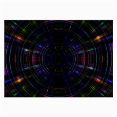 Psychic Color Circle Abstract Dark Rainbow Pattern Wallpaper Large Glasses Cloth by Mariart