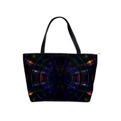 Psychic Color Circle Abstract Dark Rainbow Pattern Wallpaper Shoulder Handbags