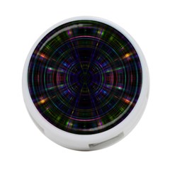 Psychic Color Circle Abstract Dark Rainbow Pattern Wallpaper 4-port Usb Hub (one Side) by Mariart