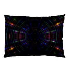 Psychic Color Circle Abstract Dark Rainbow Pattern Wallpaper Pillow Case (two Sides)