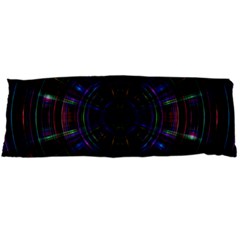 Psychic Color Circle Abstract Dark Rainbow Pattern Wallpaper Body Pillow Case (dakimakura) by Mariart