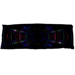 Psychic Color Circle Abstract Dark Rainbow Pattern Wallpaper Body Pillow Case Dakimakura (two Sides) by Mariart