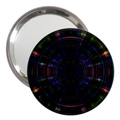 Psychic Color Circle Abstract Dark Rainbow Pattern Wallpaper 3  Handbag Mirrors by Mariart