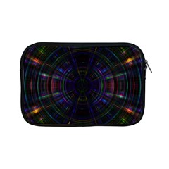 Psychic Color Circle Abstract Dark Rainbow Pattern Wallpaper Apple Ipad Mini Zipper Cases by Mariart