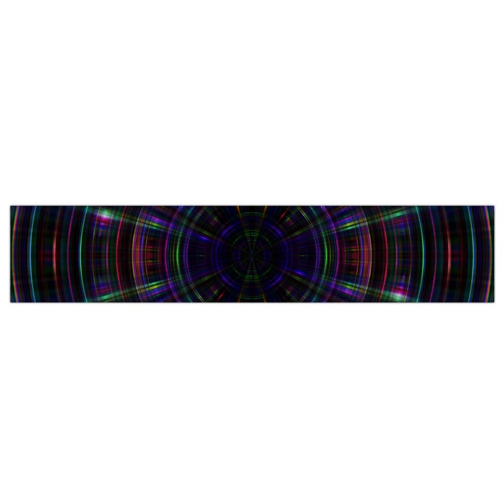 Psychic Color Circle Abstract Dark Rainbow Pattern Wallpaper Flano Scarf (Small)