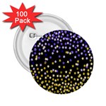 Space Star Light Gold Blue Beauty 2.25  Buttons (100 pack)  Front