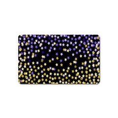 Space Star Light Gold Blue Beauty Magnet (name Card) by Mariart