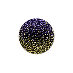 Space Star Light Gold Blue Beauty Golf Ball Marker by Mariart