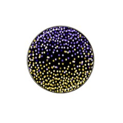 Space Star Light Gold Blue Beauty Hat Clip Ball Marker (10 Pack)