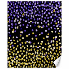 Space Star Light Gold Blue Beauty Canvas 11  X 14   by Mariart