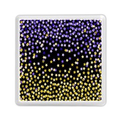 Space Star Light Gold Blue Beauty Memory Card Reader (square)  by Mariart