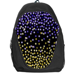 Space Star Light Gold Blue Beauty Backpack Bag by Mariart